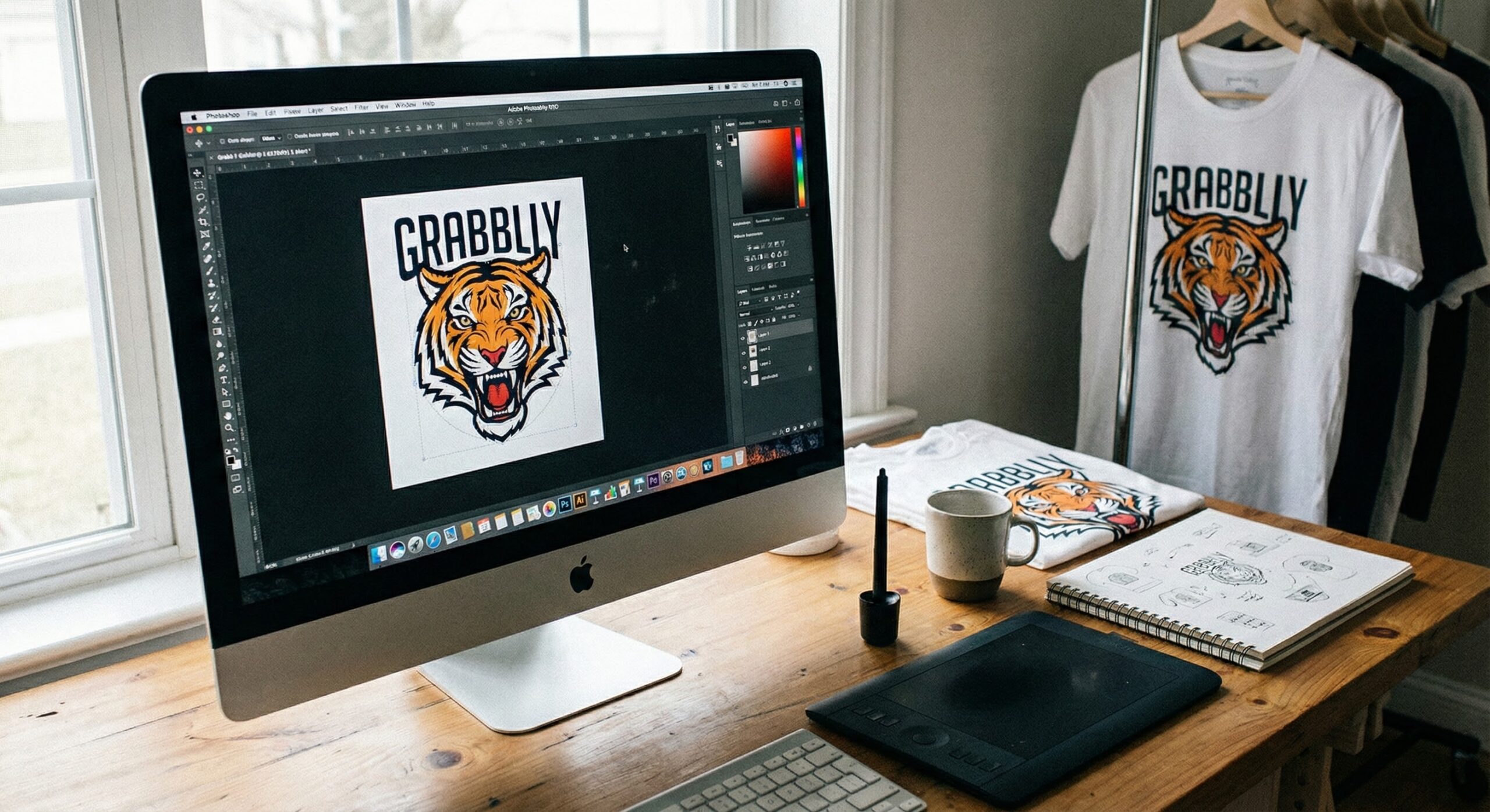 Grabblly studio workspace